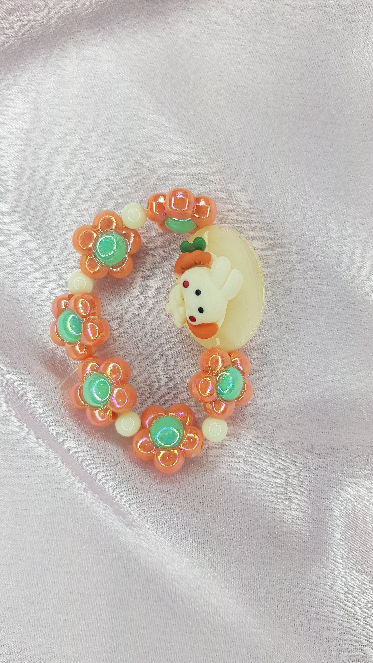 Orange Flower Band Rakhi
