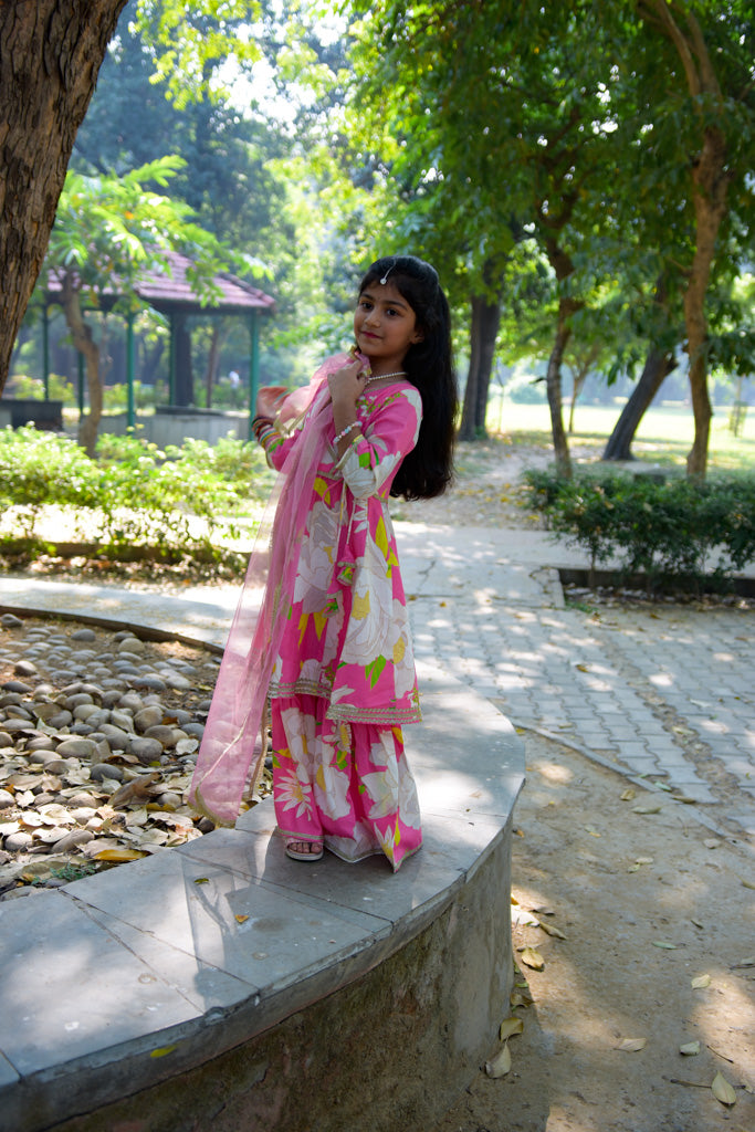 Gotta Patti Kurti Sharara Set With Dupatta