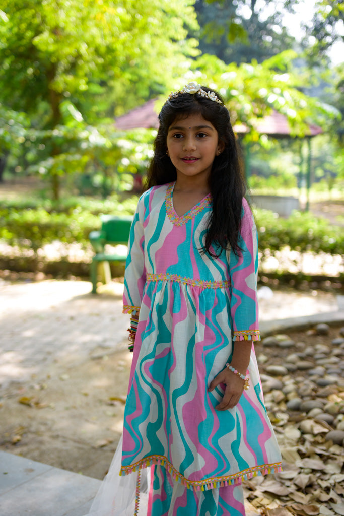 Gotta Patti Kurti Sharara Set With Dupatta