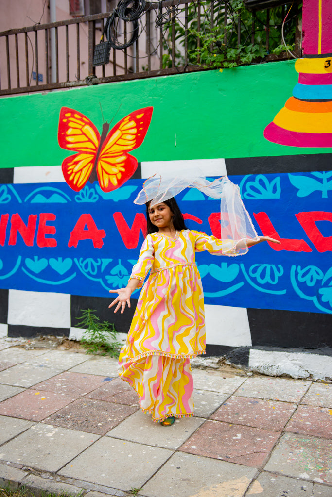 Gotta Patti Kurti Sharara Set With Dupatta