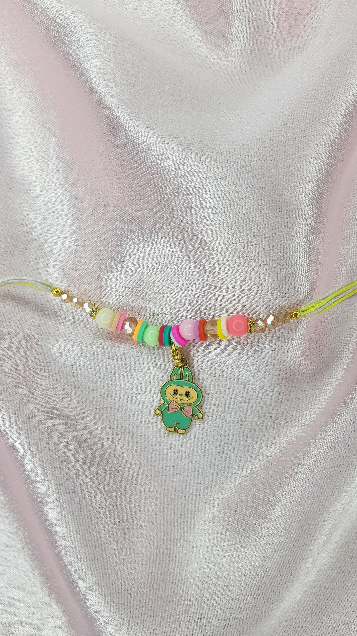 Labubu Green Rakhi