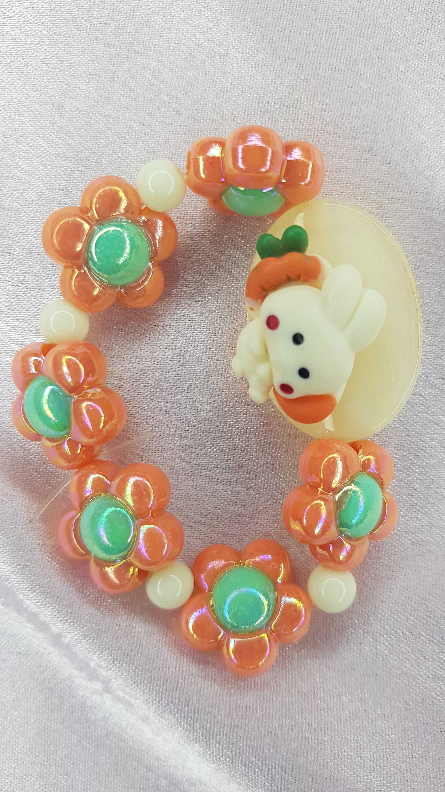 Orange Flower Band Rakhi