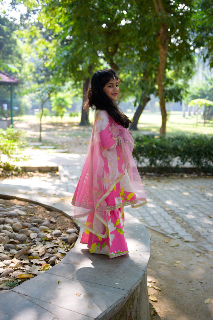 Gotta Patti Kurti Sharara Set With Dupatta
