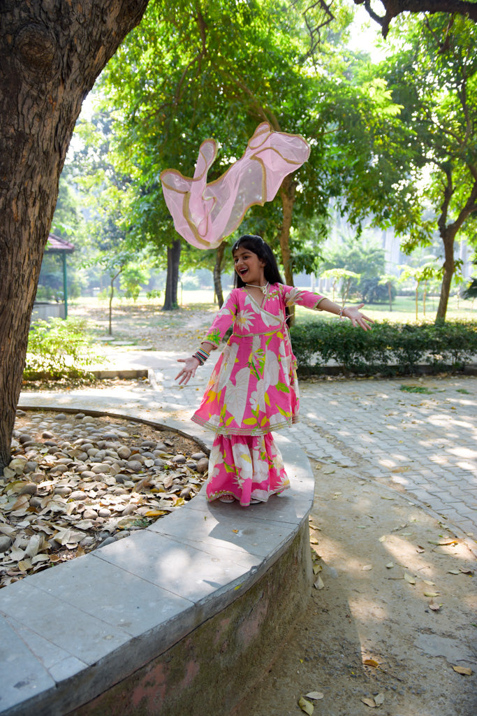 Gotta Patti Kurti Sharara Set With Dupatta