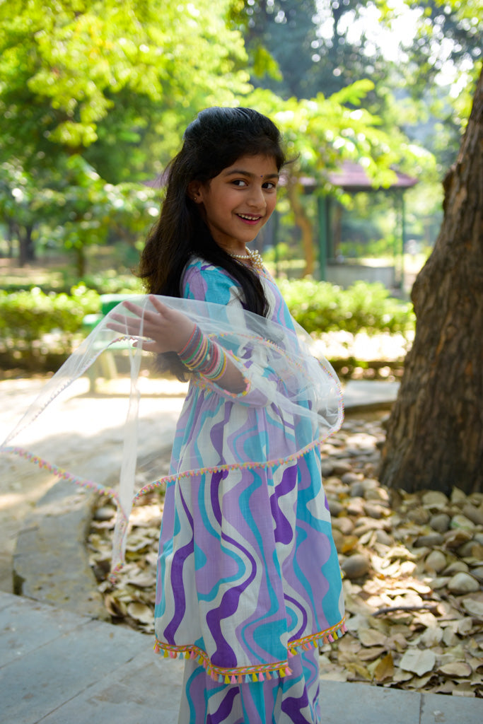 Gotta Patti Kurti Sharara Set With Dupatta