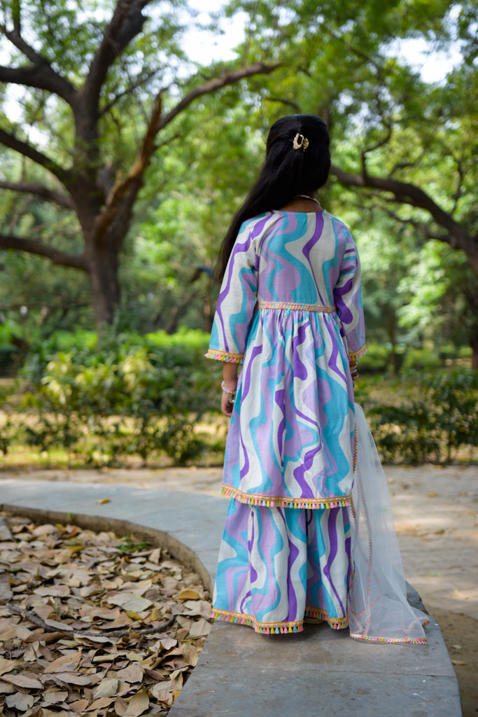 Gotta Patti Kurti Sharara Set With Dupatta