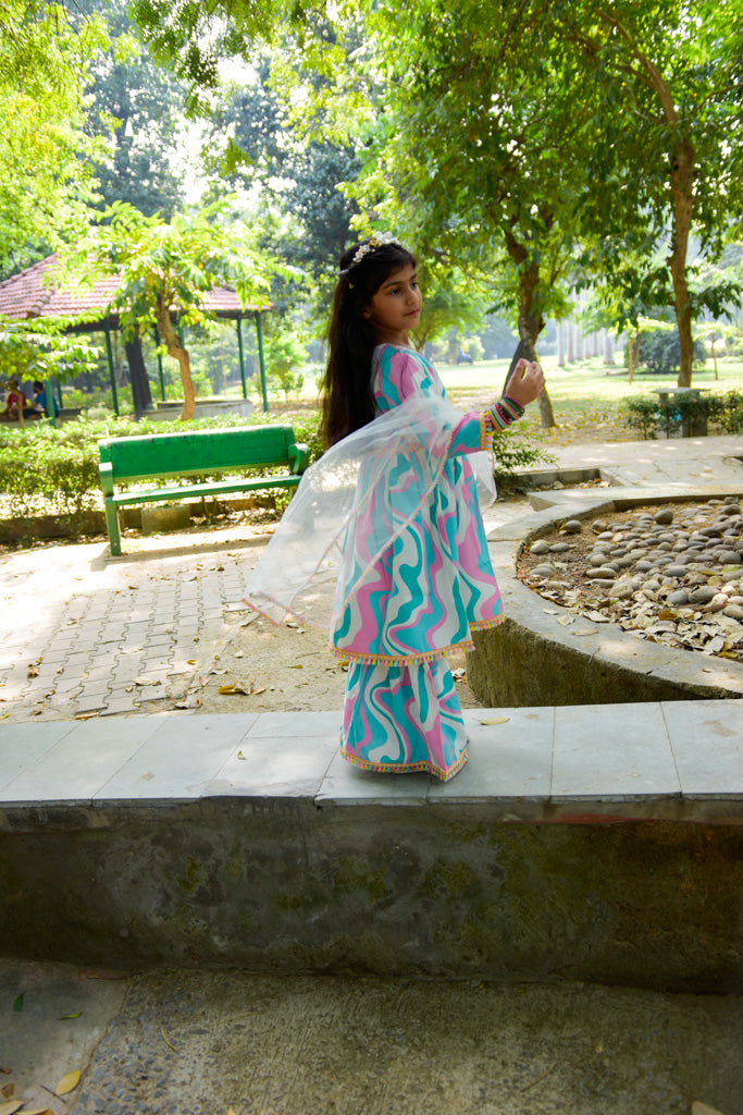 Gotta Patti Kurti Sharara Set With Dupatta