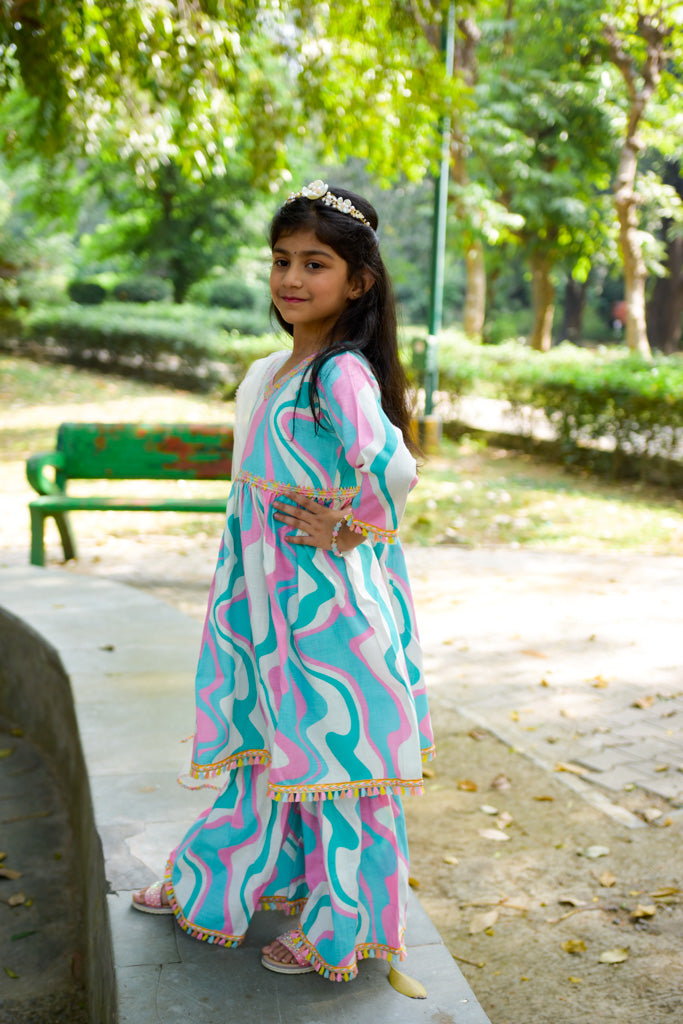 Gotta Patti Kurti Sharara Set With Dupatta