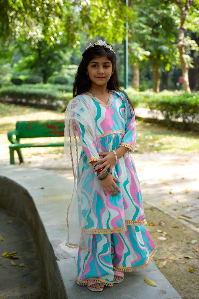 Gotta Patti Kurti Sharara Set With Dupatta