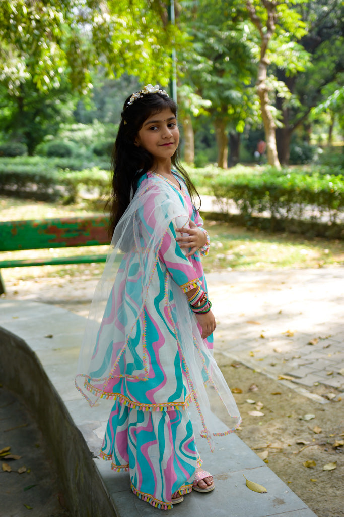 Gotta Patti Kurti Sharara Set With Dupatta