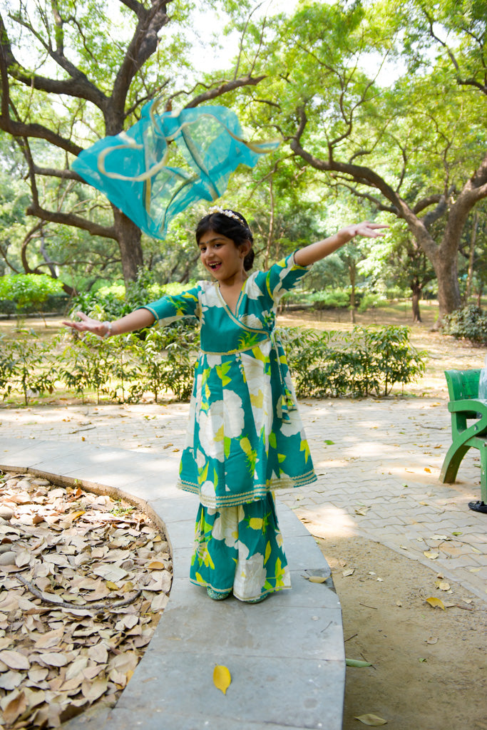 Gotta Patti Kurti Sharara Set With Dupatta