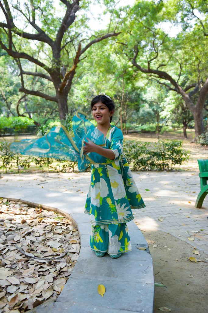 Gotta Patti Kurti Sharara Set With Dupatta