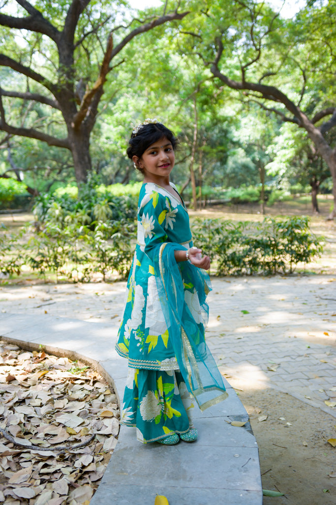Gotta Patti Kurti Sharara Set With Dupatta