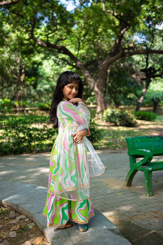 Gotta Patti Kurti Sharara Set With Dupatta