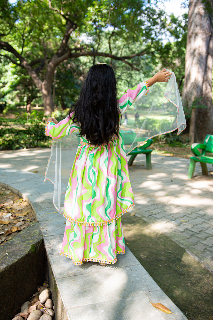 Gotta Patti Kurti Sharara Set With Dupatta