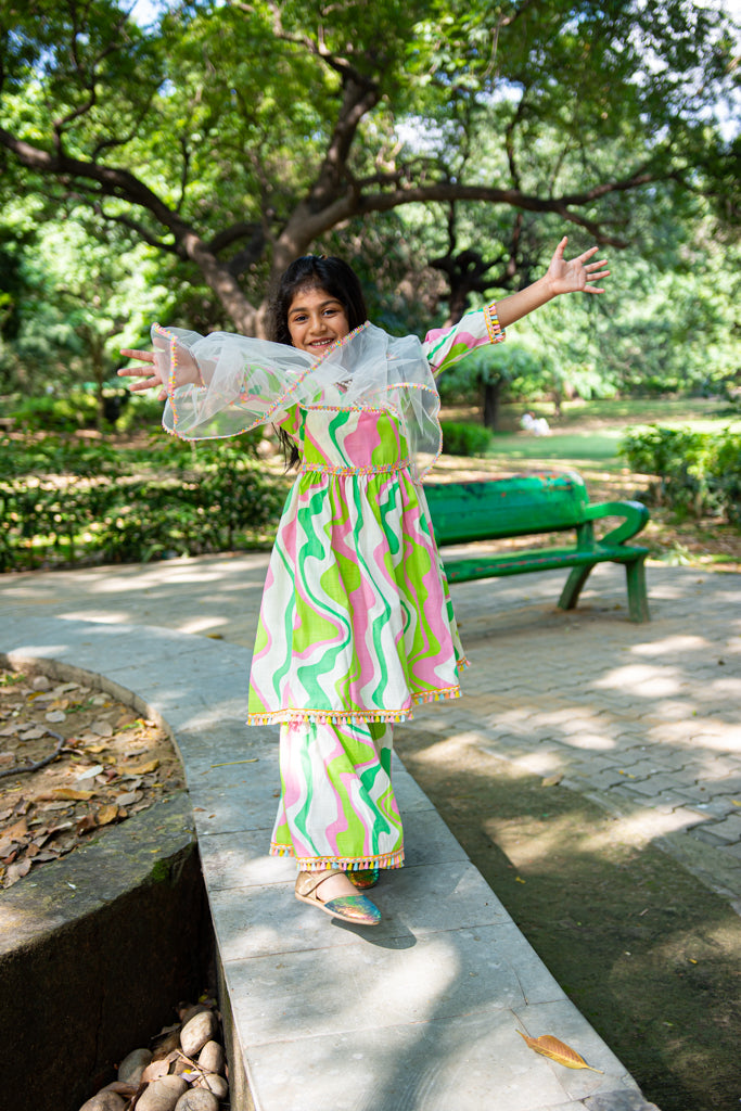 Gotta Patti Kurti Sharara Set With Dupatta