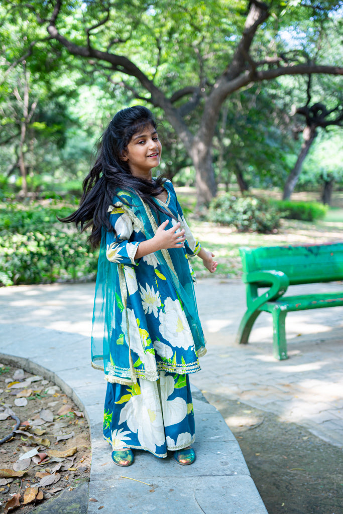 Gotta Patti Kurti Sharara Set With Dupatta
