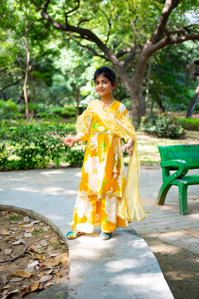 Gotta Patti Kurti Sharara Set With Dupatta