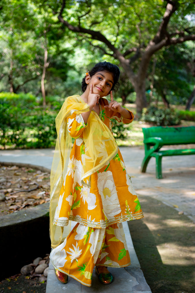 Gotta Patti Kurti Sharara Set With Dupatta