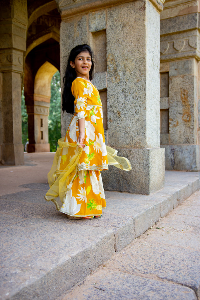 Gotta Patti Kurti Sharara Set With Dupatta
