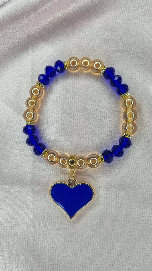 Dark Blue Heart Band